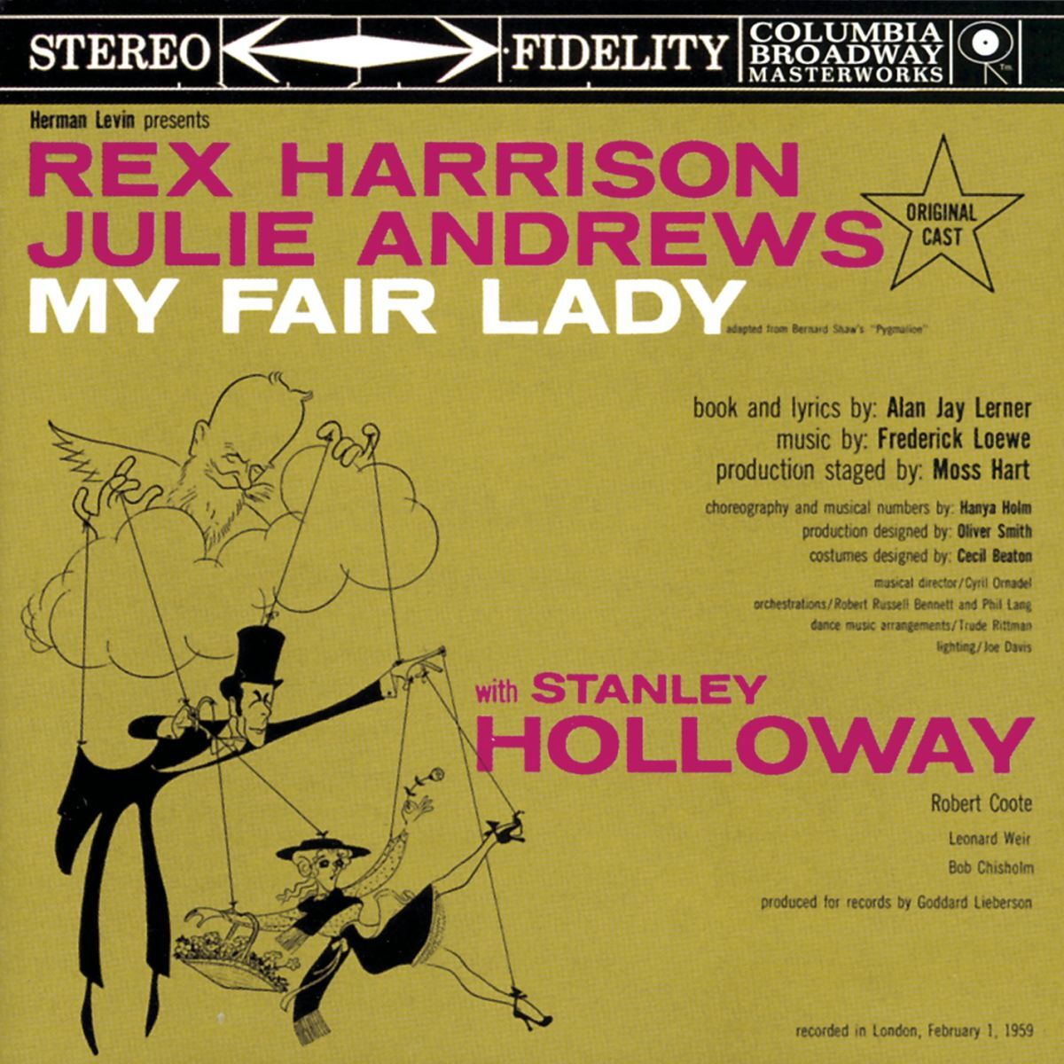 Album cover of My Fair Lady (Original London Cast Recording)
