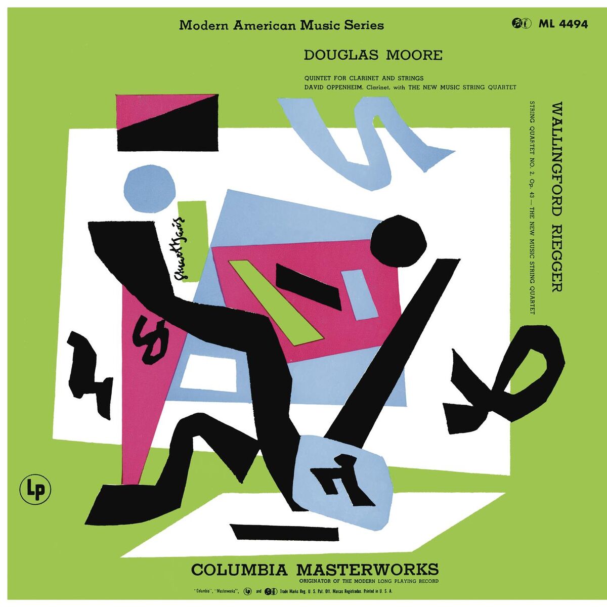 Album cover of Moore: Quintet for Clarinet and Strings, Riegger: String Quartet No. 2, Op. 43 & Shulman: Mood in Question and Rendezvous (Remastered)