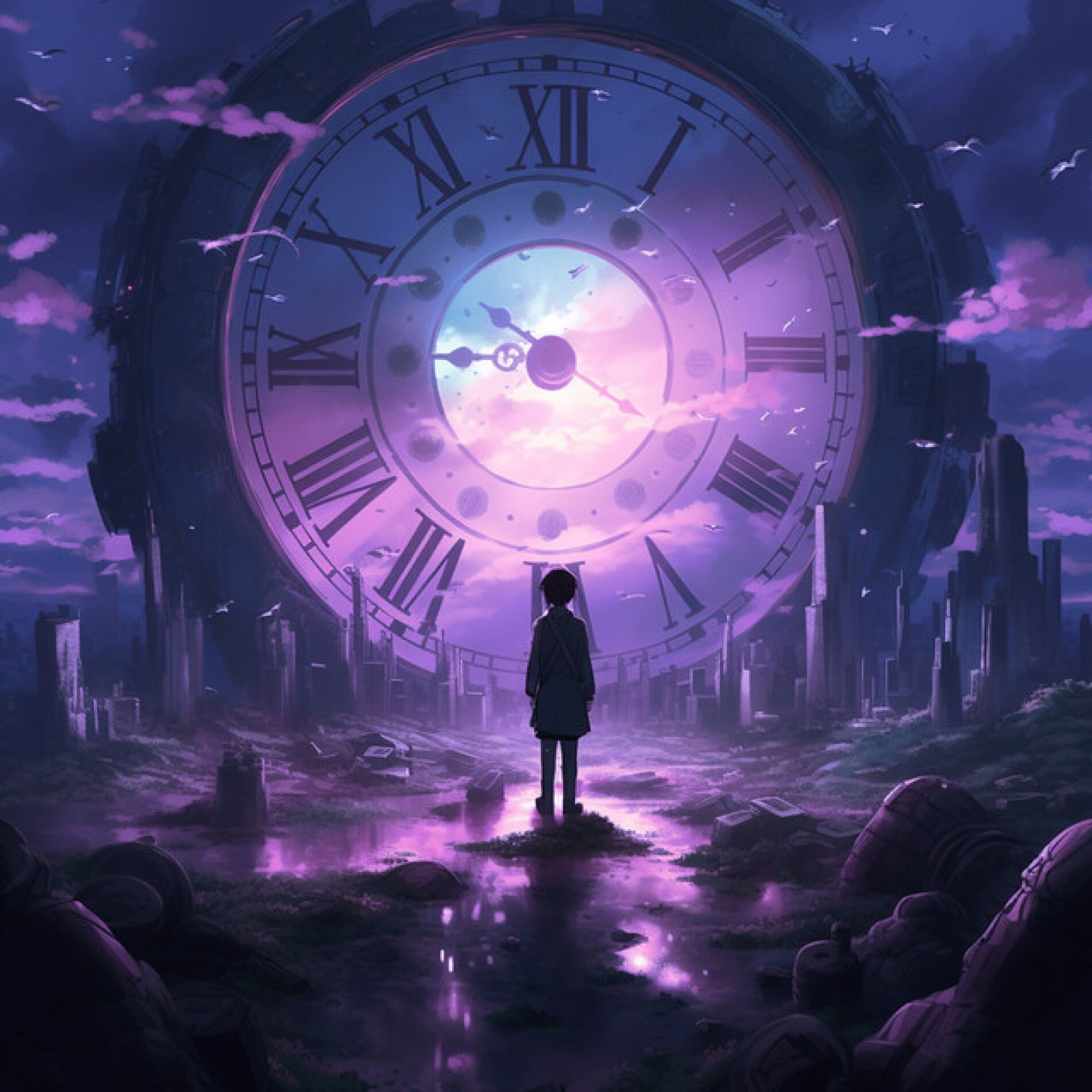 Album cover of Come a Little Closer (Slowed + Reverb) - Time Flies By, They All Sang Along