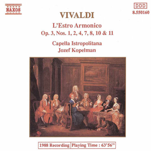 Concerto For 4 Violins In D Major, Op. 3, No. 1, RV 549: I. Allegro by Capella Istropolitana - 117 BPM