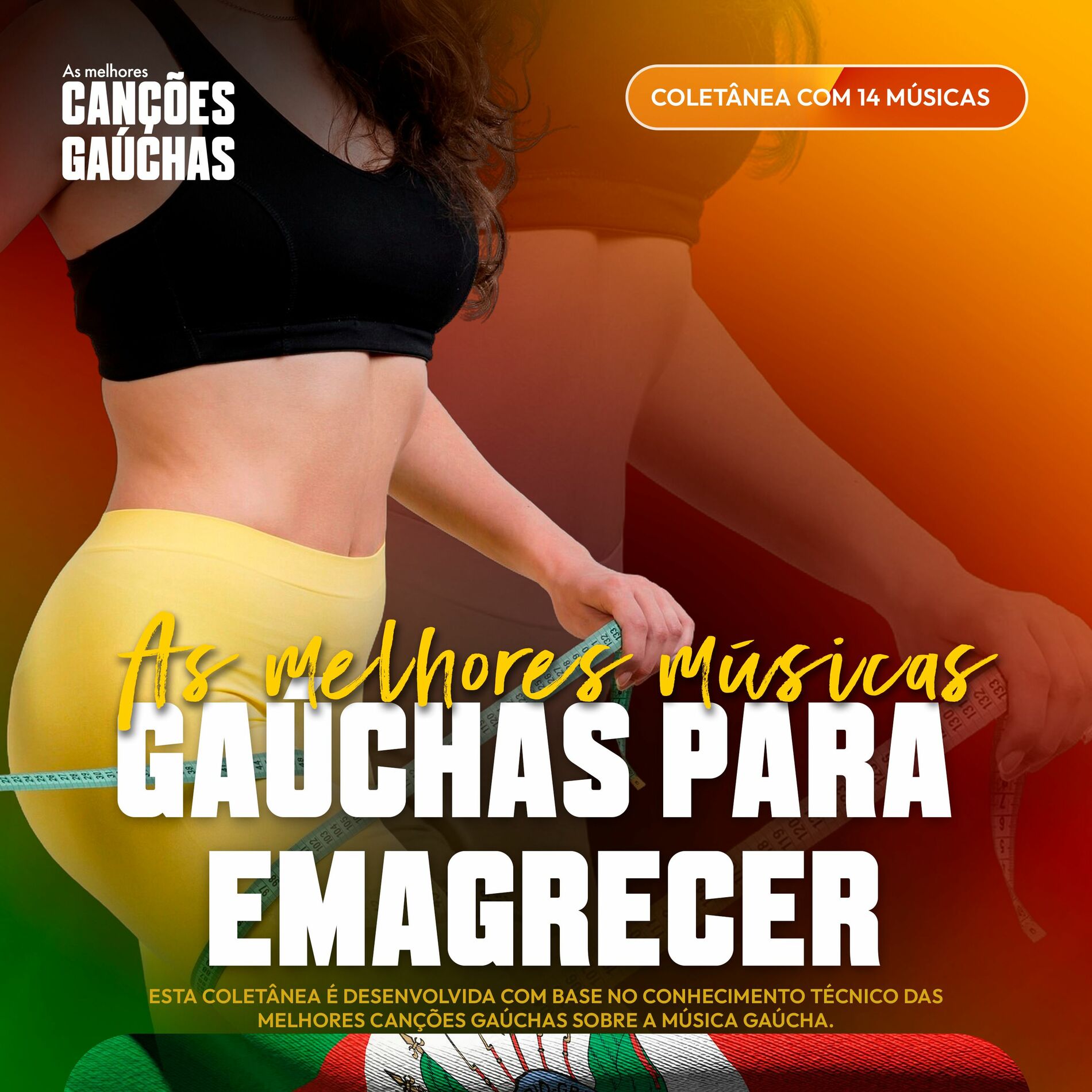 Album cover of AS MELHORES MÚSICAS GAÚCHAS PARA EMAGRECER