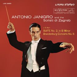 Cover of Bach: Suite for Orchestra No. 2 in B Minor, BWV 1067 & Brandenburg Concerto No. 5 in D Major, BWV 1050