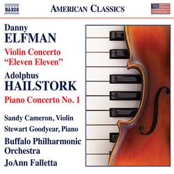 Cover of Elfman: Violin Concerto, 'Eleven Eleven' - Hailstork: Piano Concerto No. 1