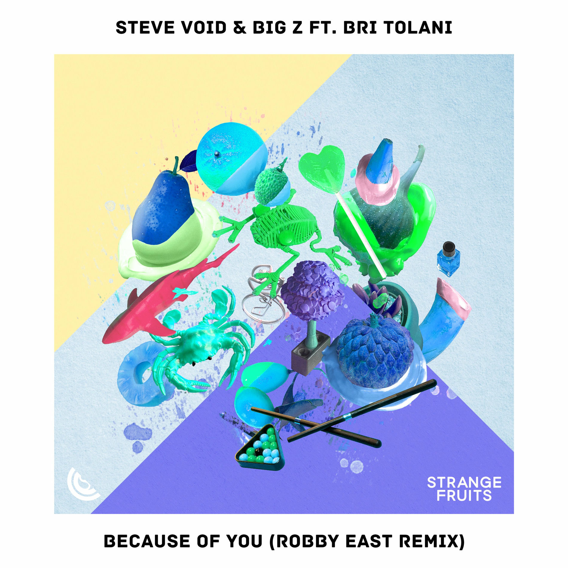 Album cover of Because Of You (feat. Bri Tolani) (Robby East Remix)
