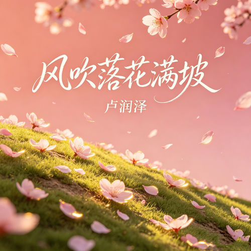风吹落花满坡