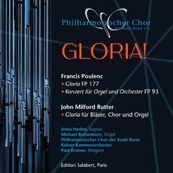 Cover of F. Poulenc: Gloria FP177 - F. Poulenc: Konzert für Orgel, Streicher und Pauke, FP 93 - J. Rutter: Gloria