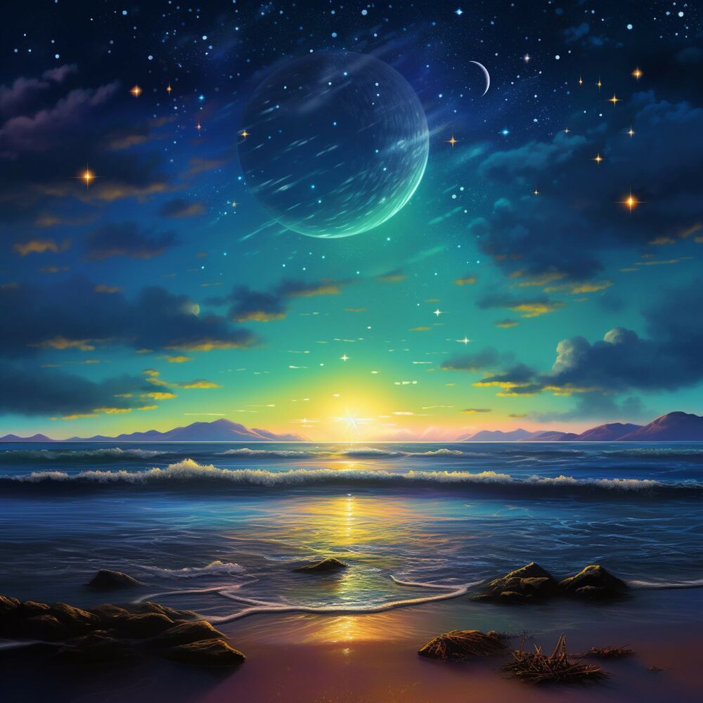 Picture of Sweet Dreams by the Shore: Rhapsody of Sleep