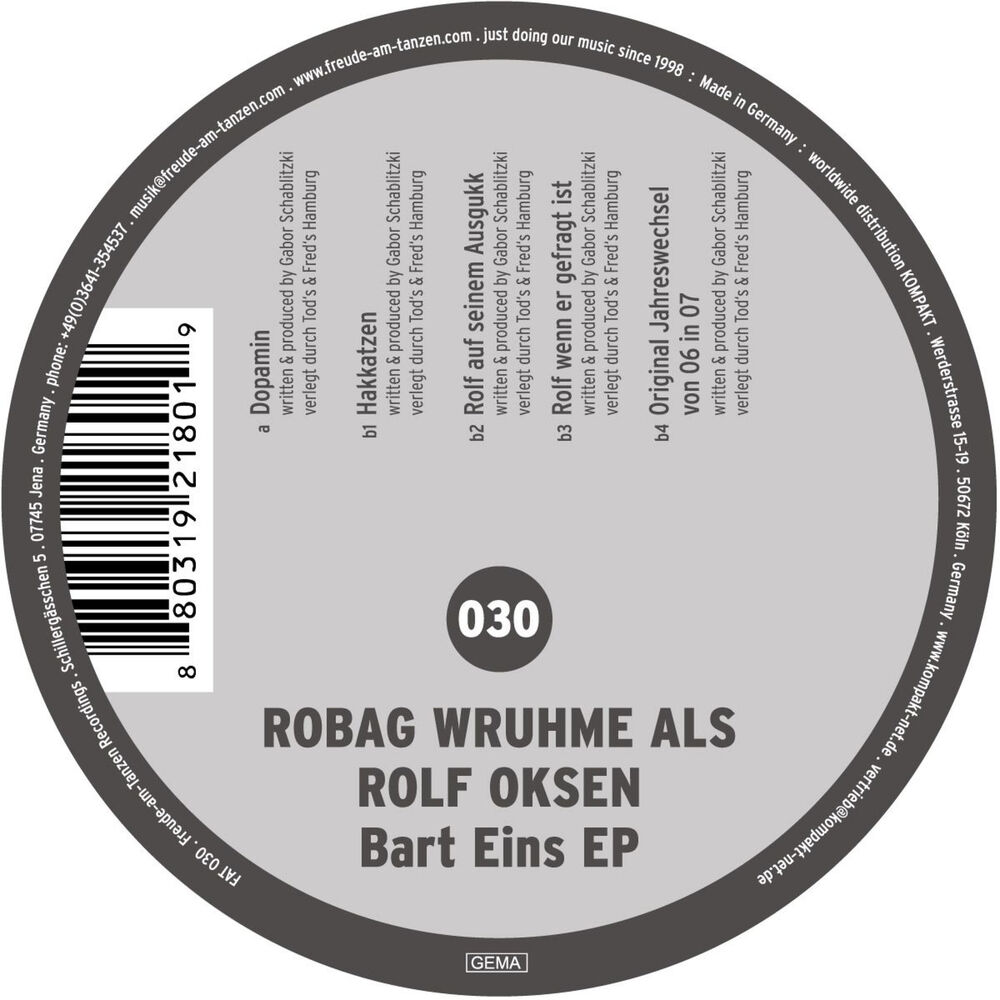Picture of Bart eins - EP