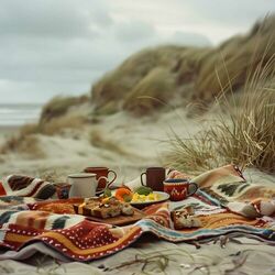 Cover of Bossa Nova by the Shore: Autumn Chill Jazz, Instrumental Grooves for Lounges, Cafes, and Coastal Retreats