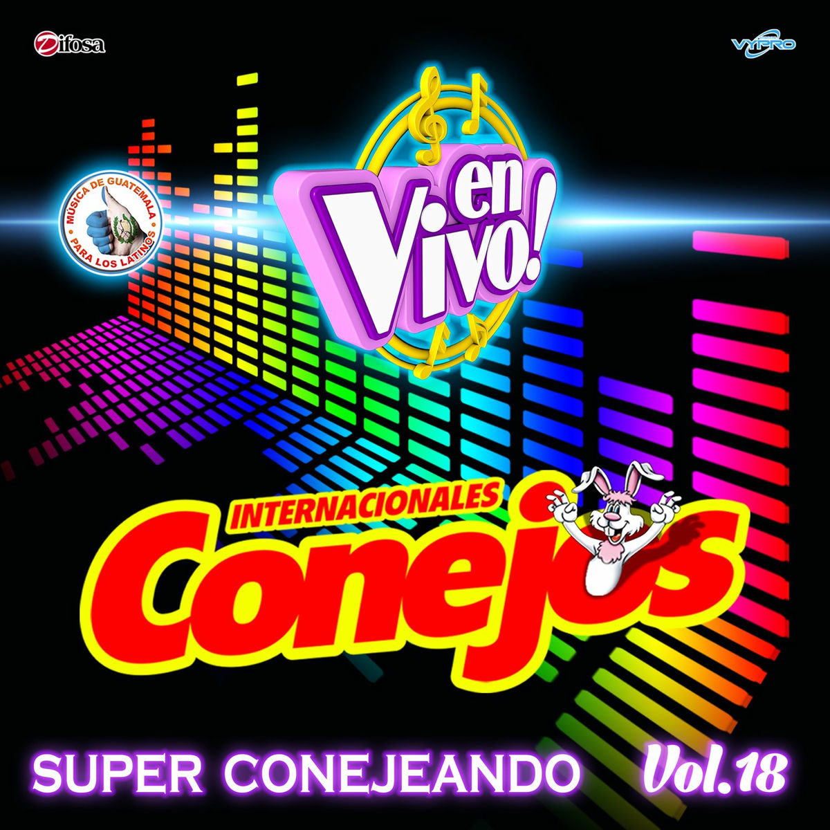 Album cover of Super Conejeando Vol. 18. Música de Guatemala para los Latinos (En Vivo)