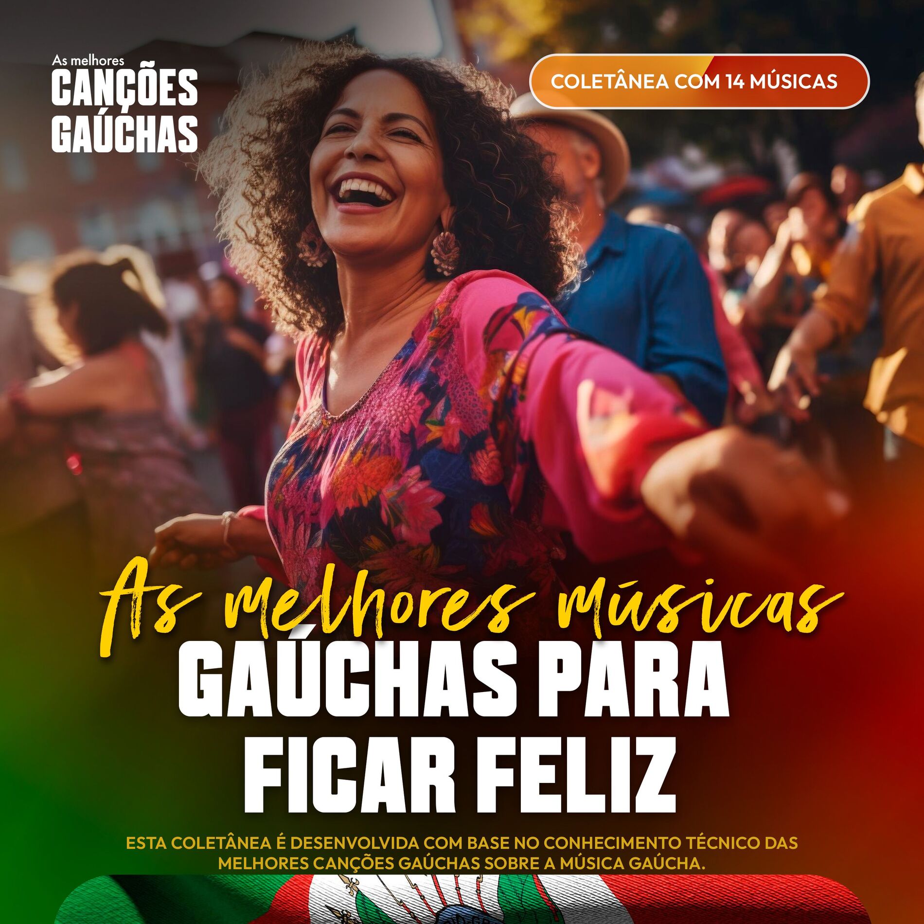 Album cover of AS MELHORES MÚSICAS GAÚCHAS PARA FICAR FELIZ