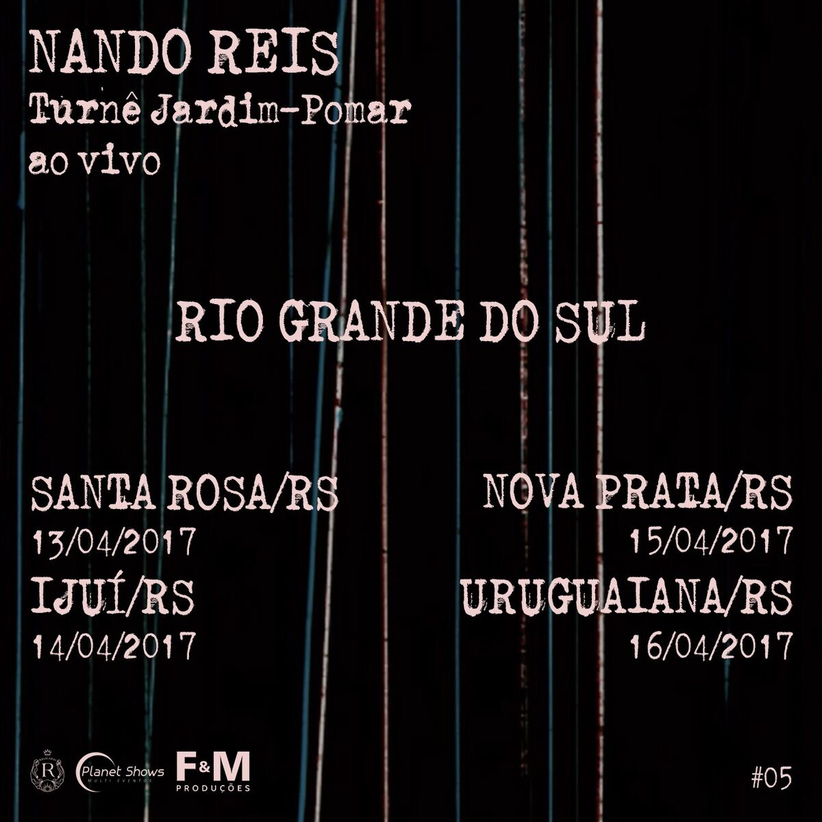 Album cover of Turnê Jardim-Pomar , Rio Grande do Sul/RS- Abril 2017, #5 (Ao Vivo)