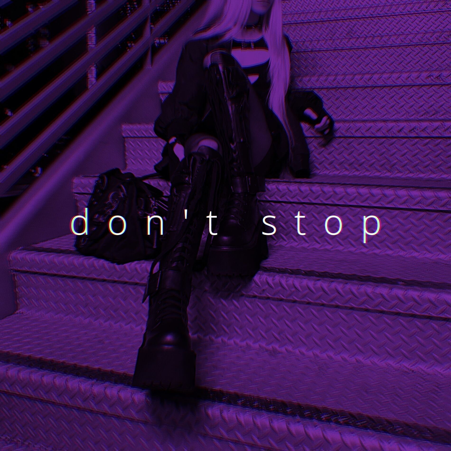 Album cover of don't stop (sped up)