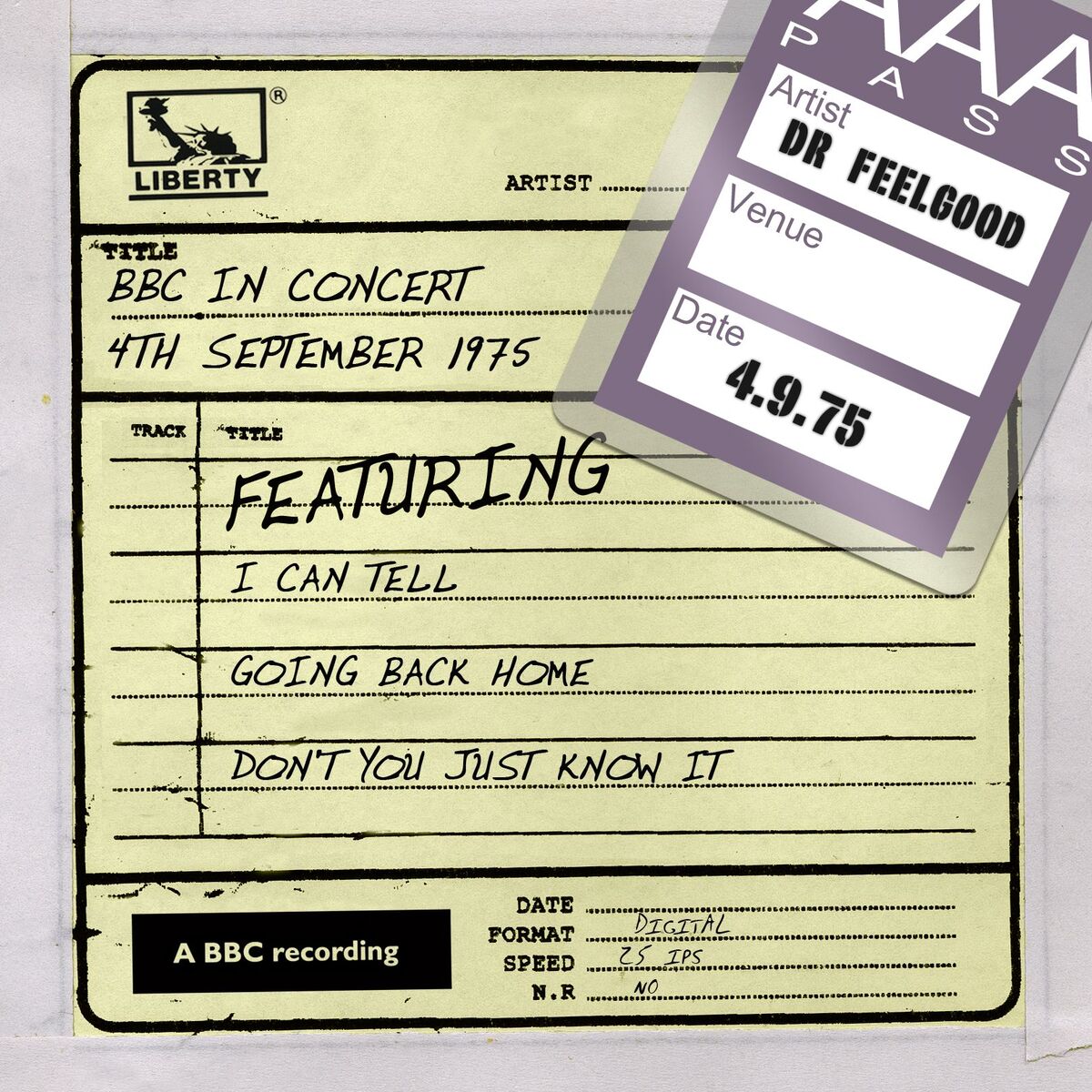 Album cover of Dr Feelgood - BBC In Concert (4th September 1975)