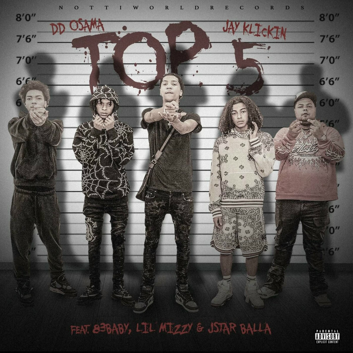 NottiWorldRecords - Top 5 (feat. 83 Baby, Lil Mizzy, JStar