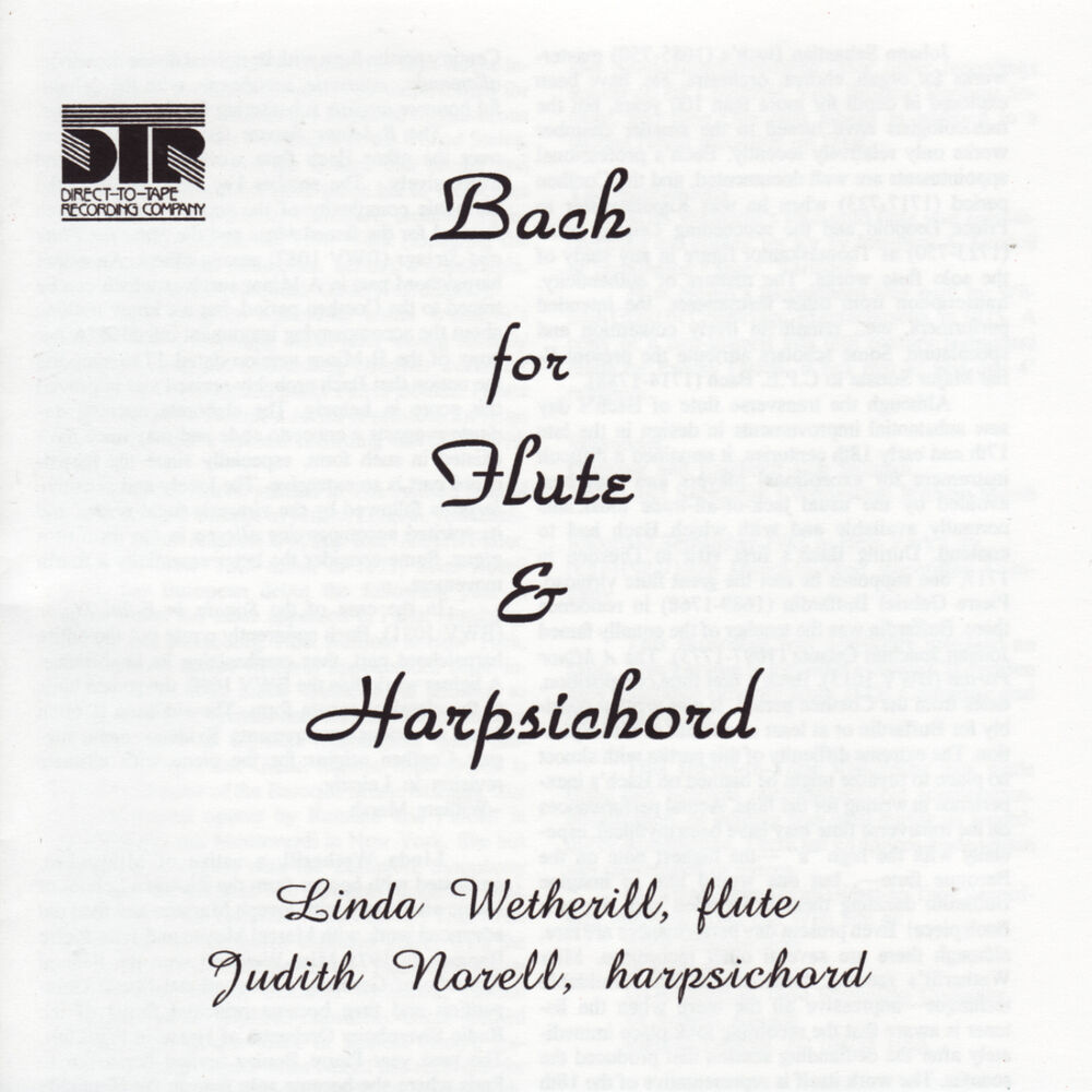 Picture of Bach for Flute & Harpsichord