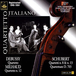Cover of Quartetto Italiano Plays Schubert, Debussy & Milhaud