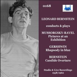 Cover of Leonard Bernstein conducts and plays Mussorgsky-Ravel, Gershwin & Bernstein