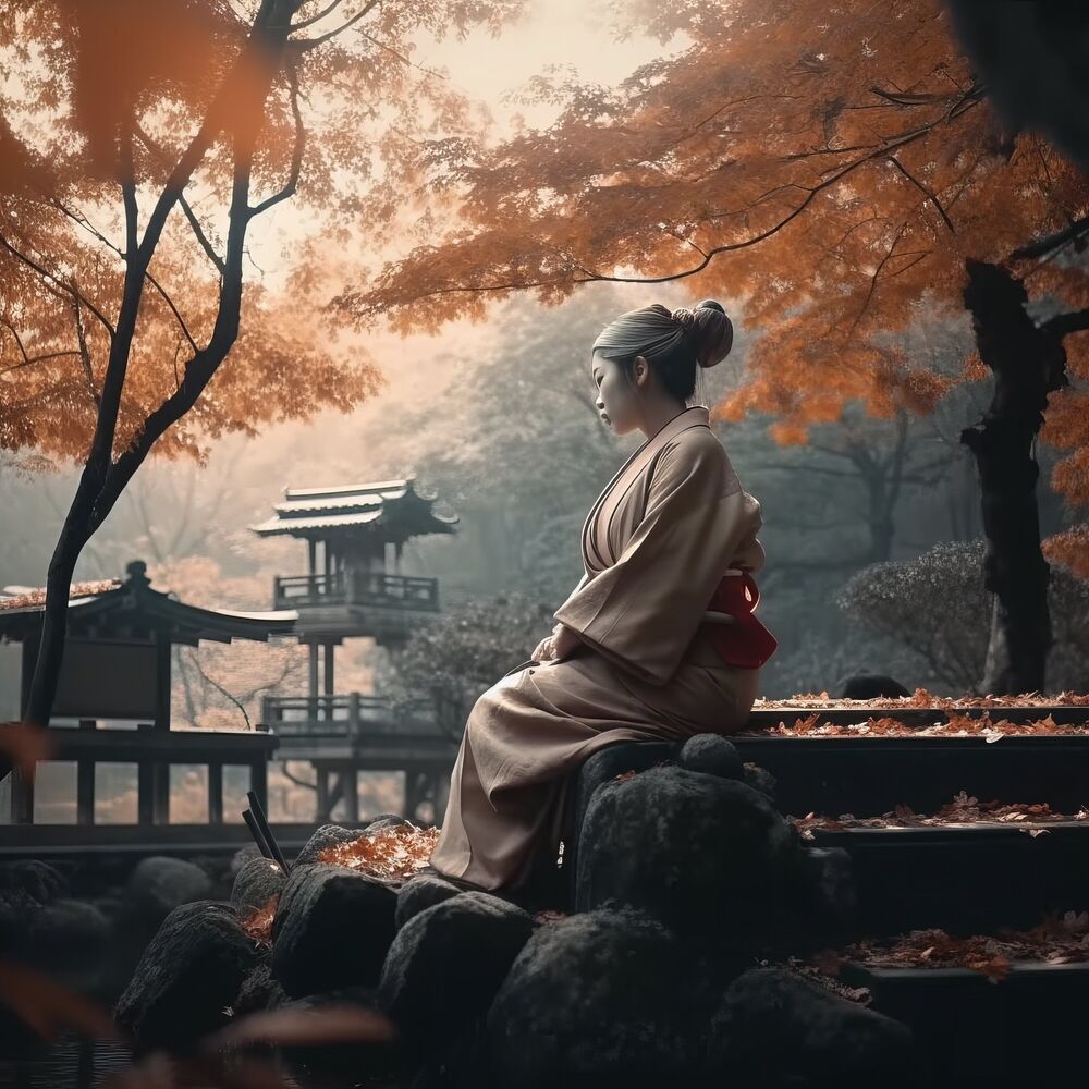 Picture of Mystic Bamboo Whispers: Chinese Meditation Harmony