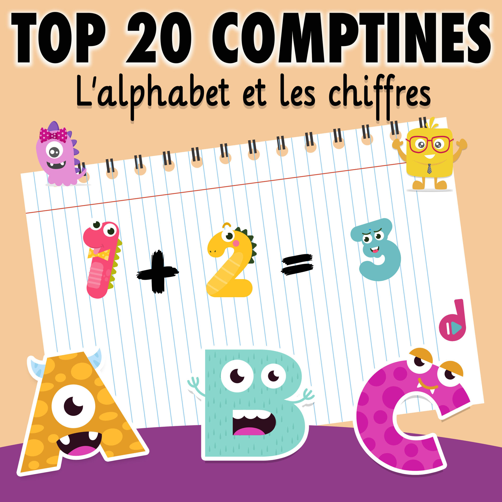 Album cover of Top 20 comptines : l'alphabet et les chiffres