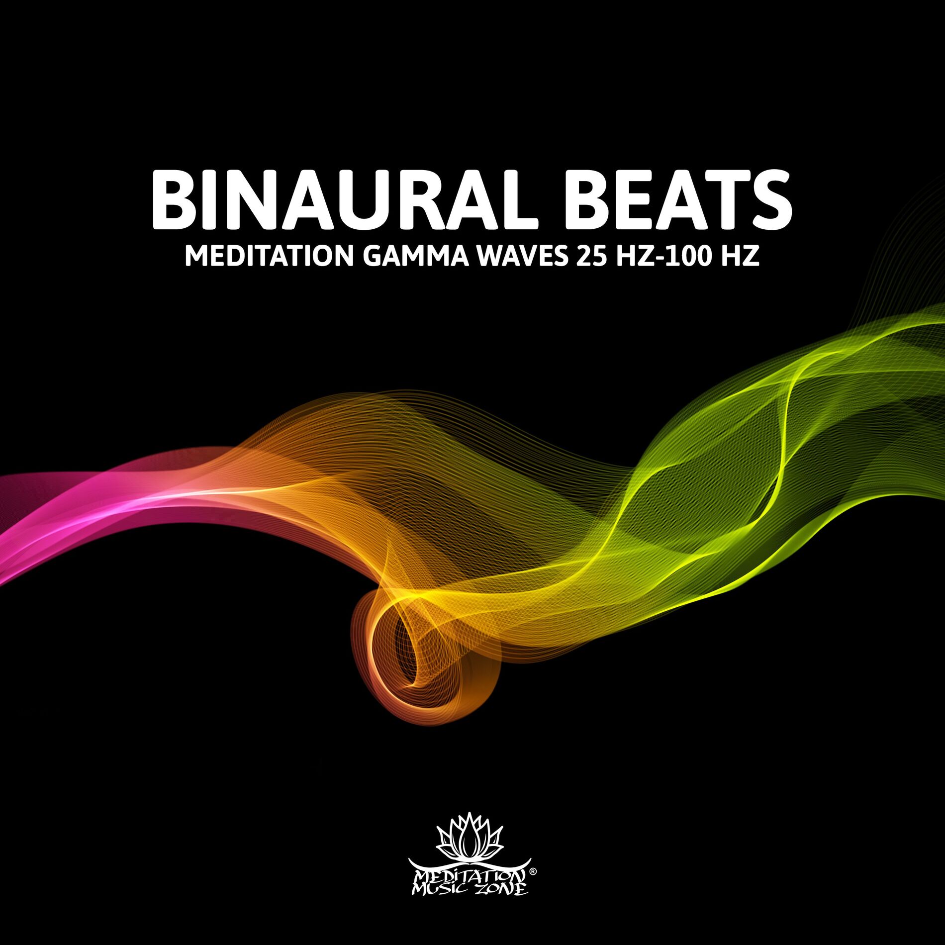 Album cover of Binaural Beats: Meditation Gamma Waves 25 Hz-100 Hz, Peak Awareness 91,7 Hz-61,5 Hz, Miracle Tones, Meditation for Emotional Pain,