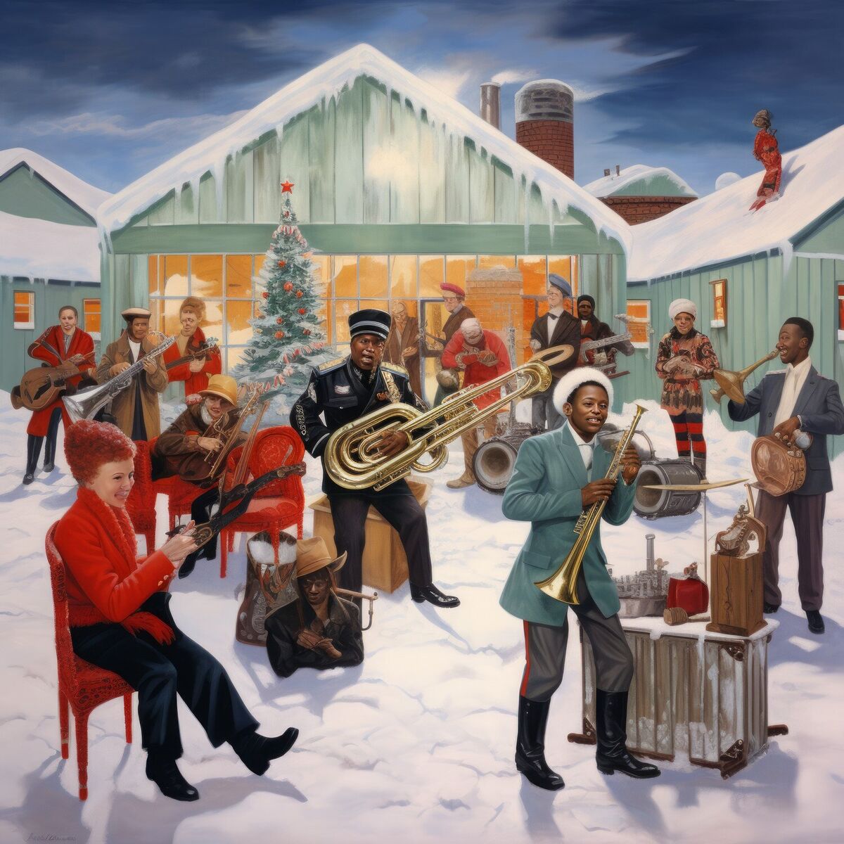 Album cover of Soothing Christmas Jazz on the Day