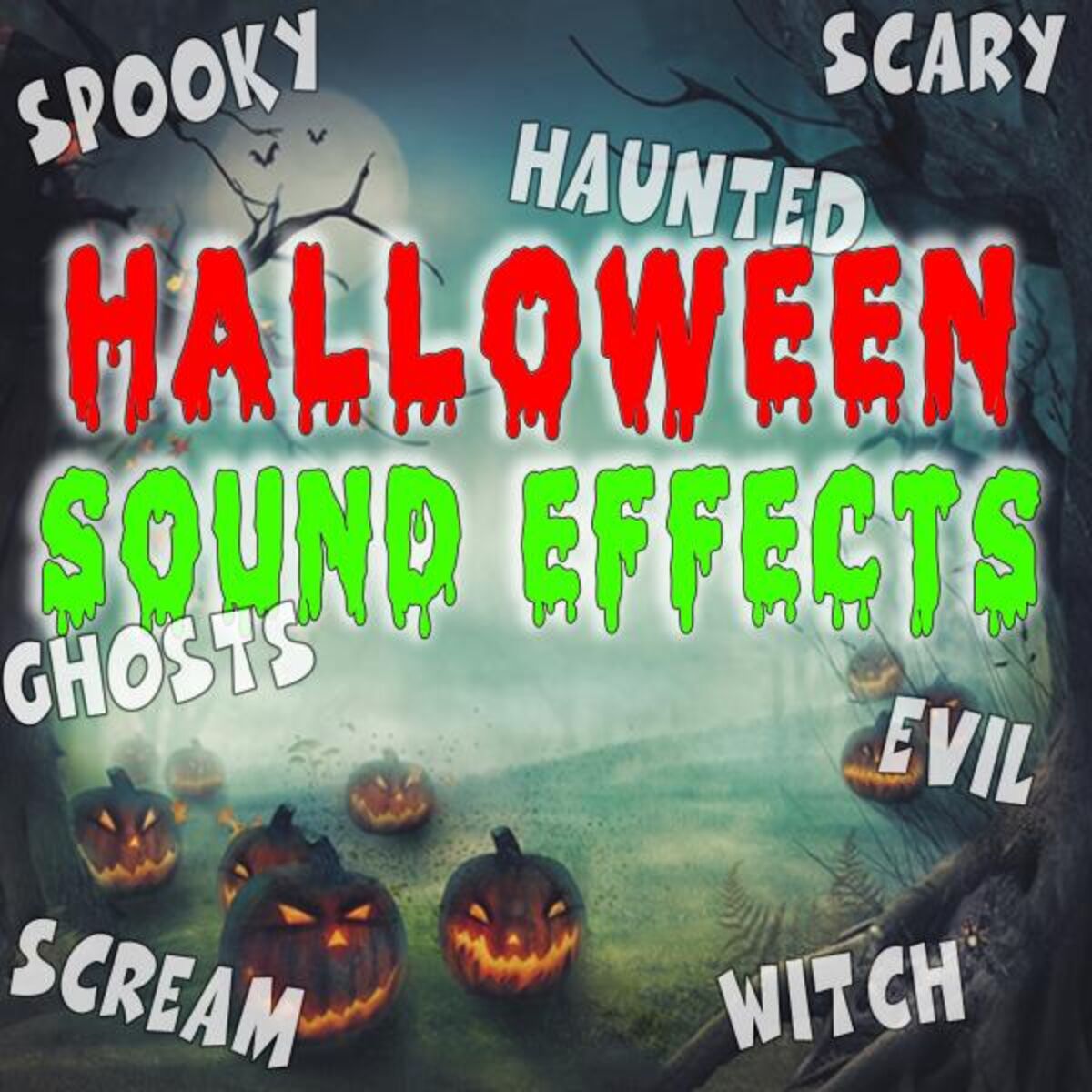 Album cover of Halloween Sound Effects (Spooky, Scary, Haunted, Ghosts, Scream, Evil, Witch)