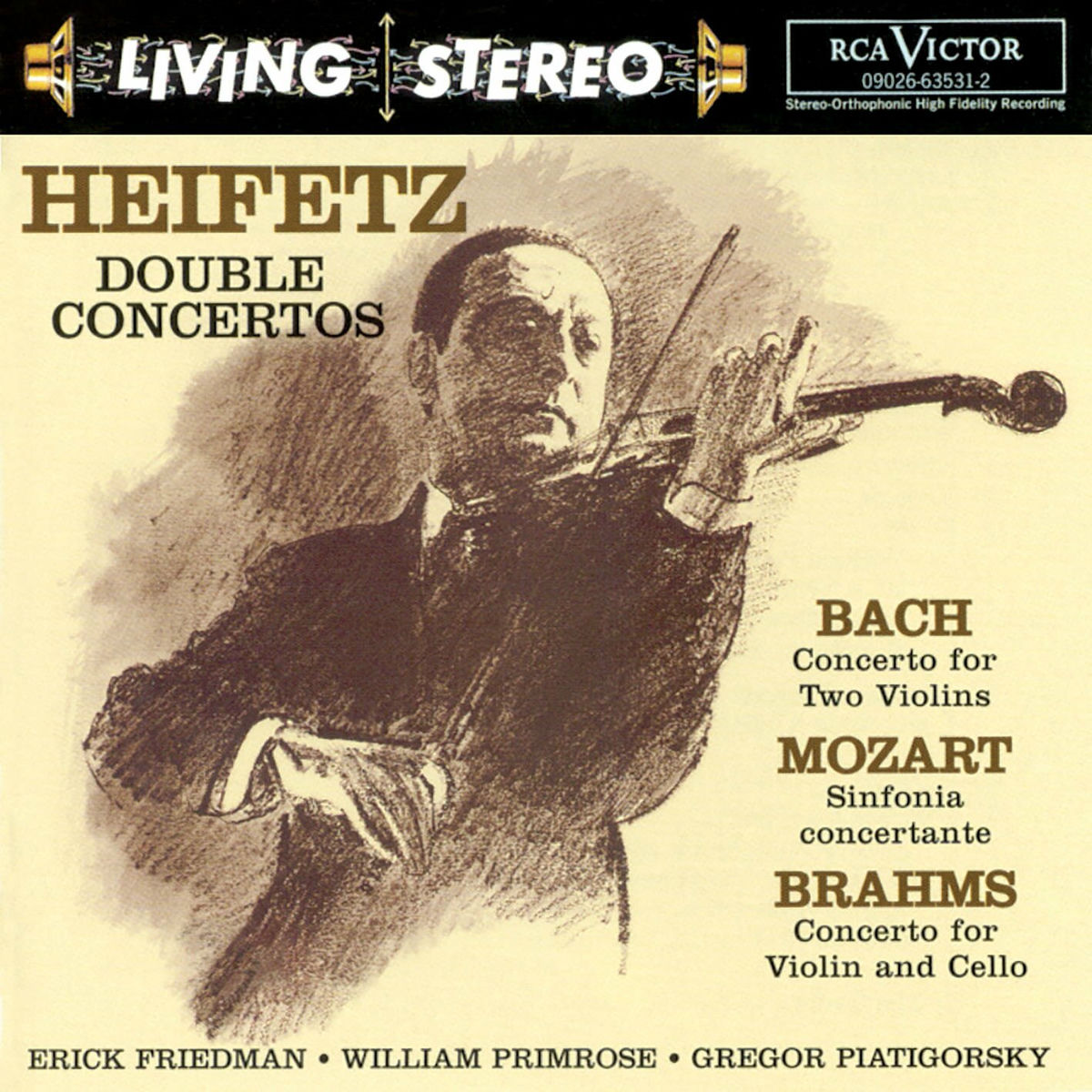 Album cover of Bach: Concerto for Two Violins/Mozart: Sinfonia concertante/Brahms: Double Concerto
