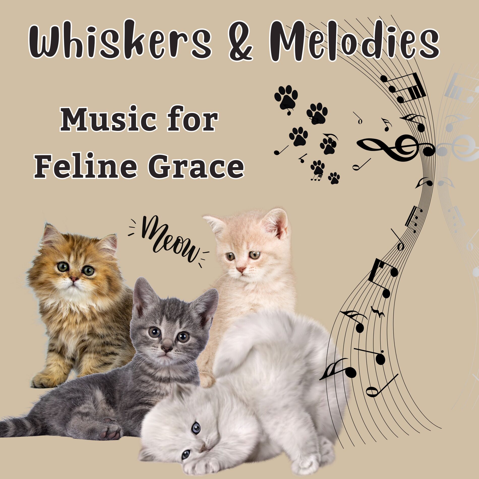 Album cover of Whiskers & Melodies - Music for Feline Grace