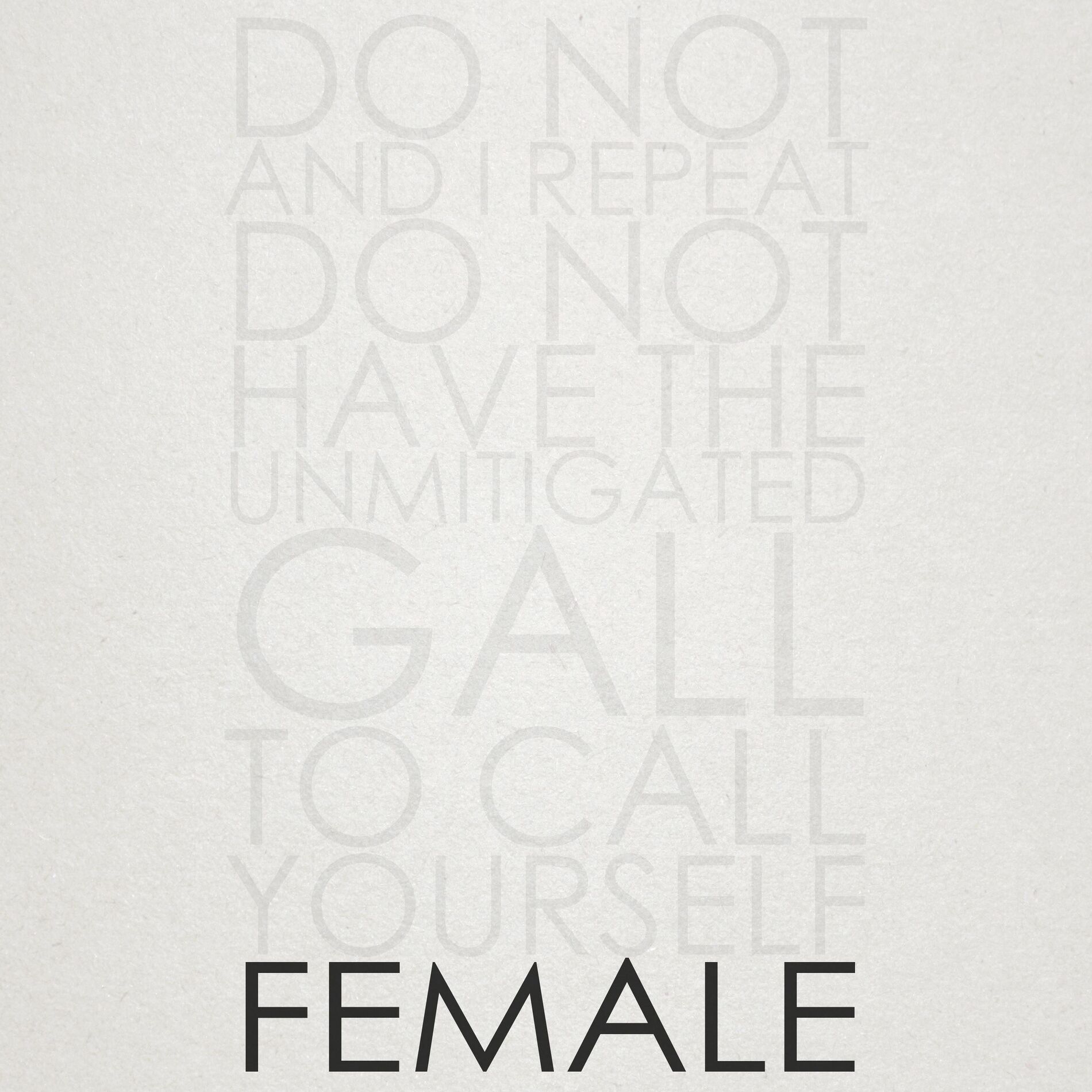 Album cover of Female