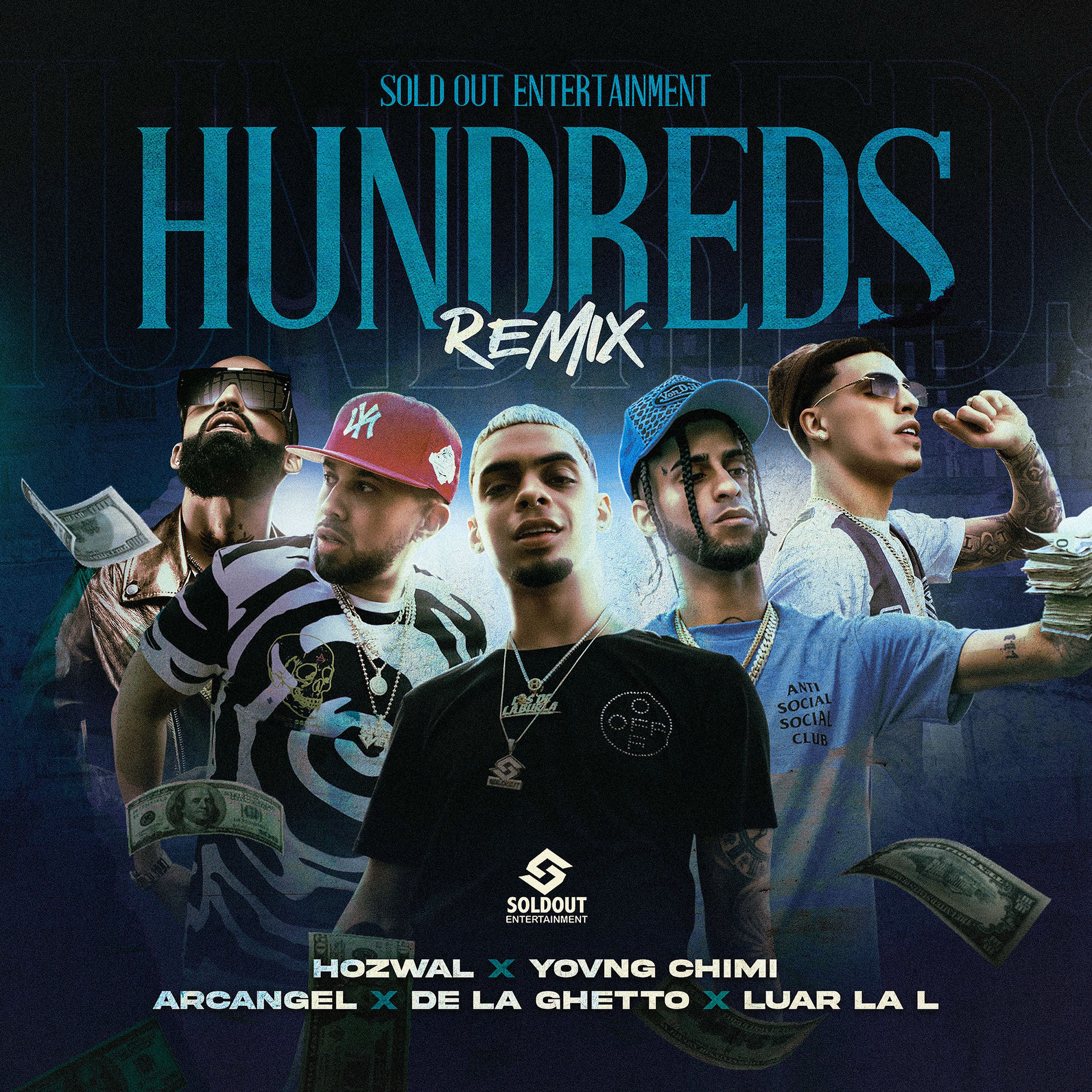 Album cover of Hundreds (feat. Luar La L & YOVNGCHIMI)