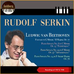 Cover of Ludwig van Beethoven: Fantasy in G Minor / B Major, Op. 77 - Piano Sonata No. 8 in C Minor, Op. 13 "Pathétique" - Piano Sonata No. (Recordings of 1947 & 1948)
