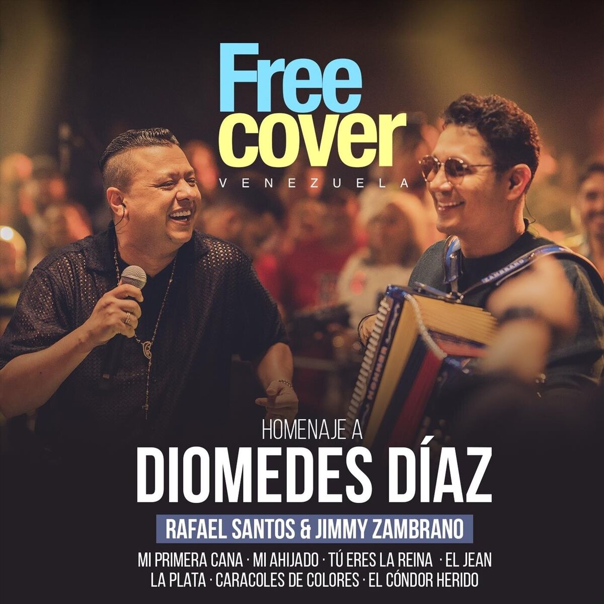 Album cover of Homenaje a Diomedes Díaz: Mi Primera Cana / Mi Ahijado / Tú Eres la Reina / El Jean / La Plata / Caracoles de Colores / El Cóndor 