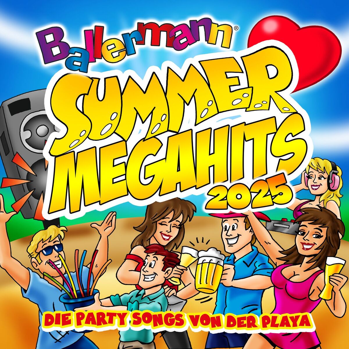 Album cover of Ballermann Summer Megahits 2025 - Die Party Songs von der Playa