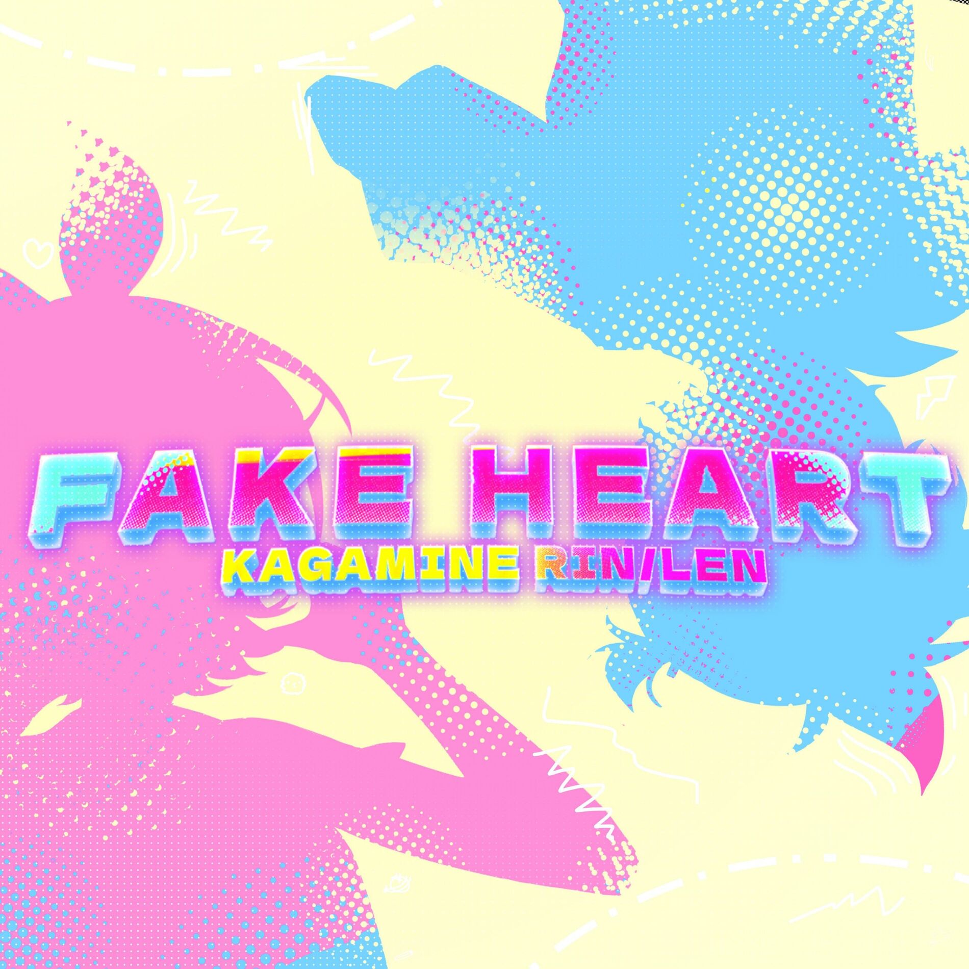 Album cover of FAKE HEART (feat. Kagamine Rin & Kagamine Len)