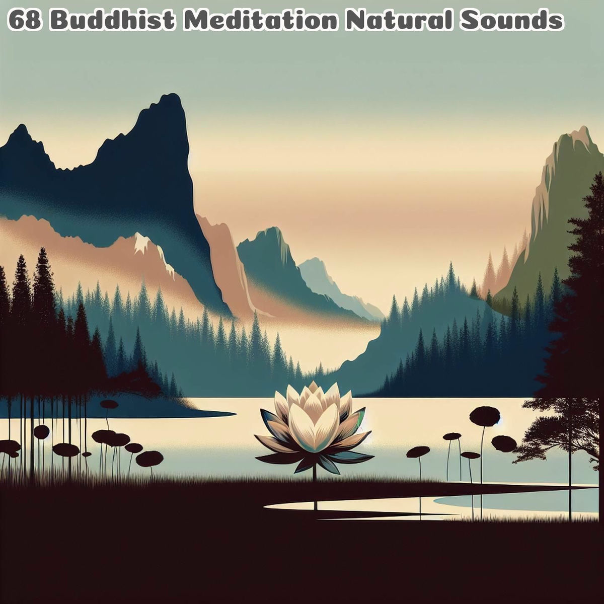 Album cover of 68 Buddhist Meditation Natural Sounds