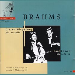 Cover of Brahms: Sonata E Minor Op. 38 & Sonata F Major Op. 99