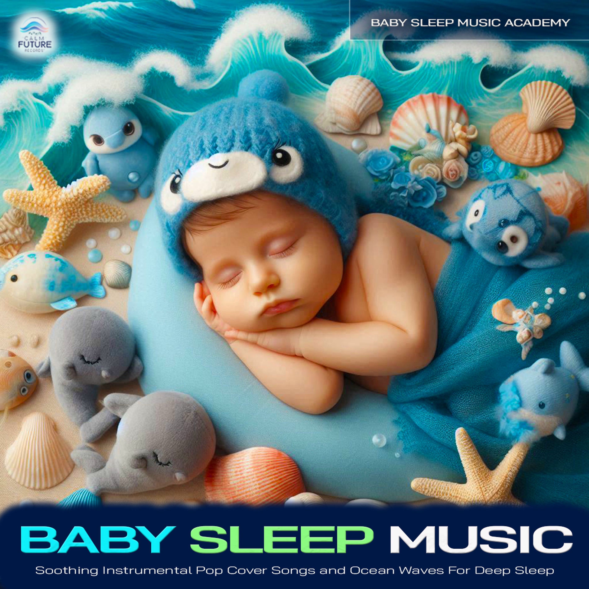 Album cover of Baby Sleep Music: Soothing Instrumental Pop Cover Songs and Ocean Waves For Deep Sleep