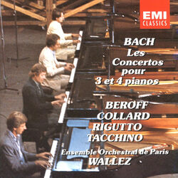 Cover of Bach: Les Concertos pour 3 et 4 pianos