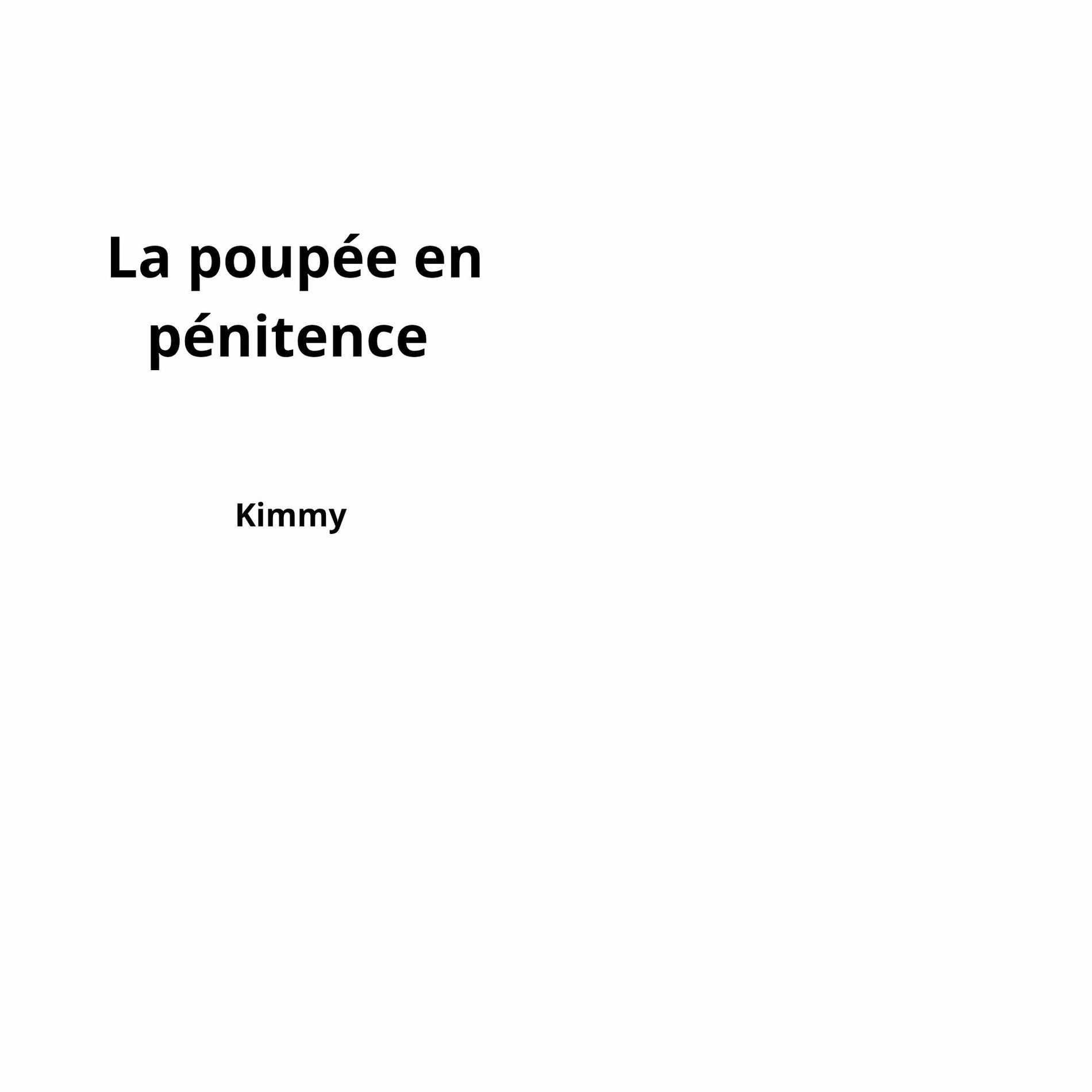 Album cover of La poupée en pénitence