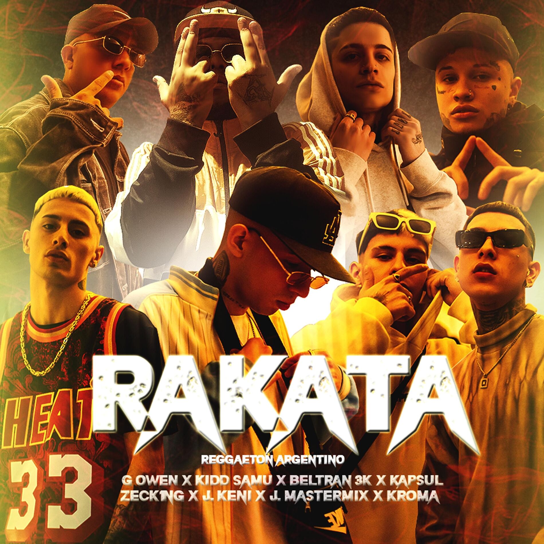 Album cover of RAKATA (feat. Kidd Samu, Beltran3k, Kapsul, J.Mastermix, Zeck1ng, J. Keni & Kroma Ws)