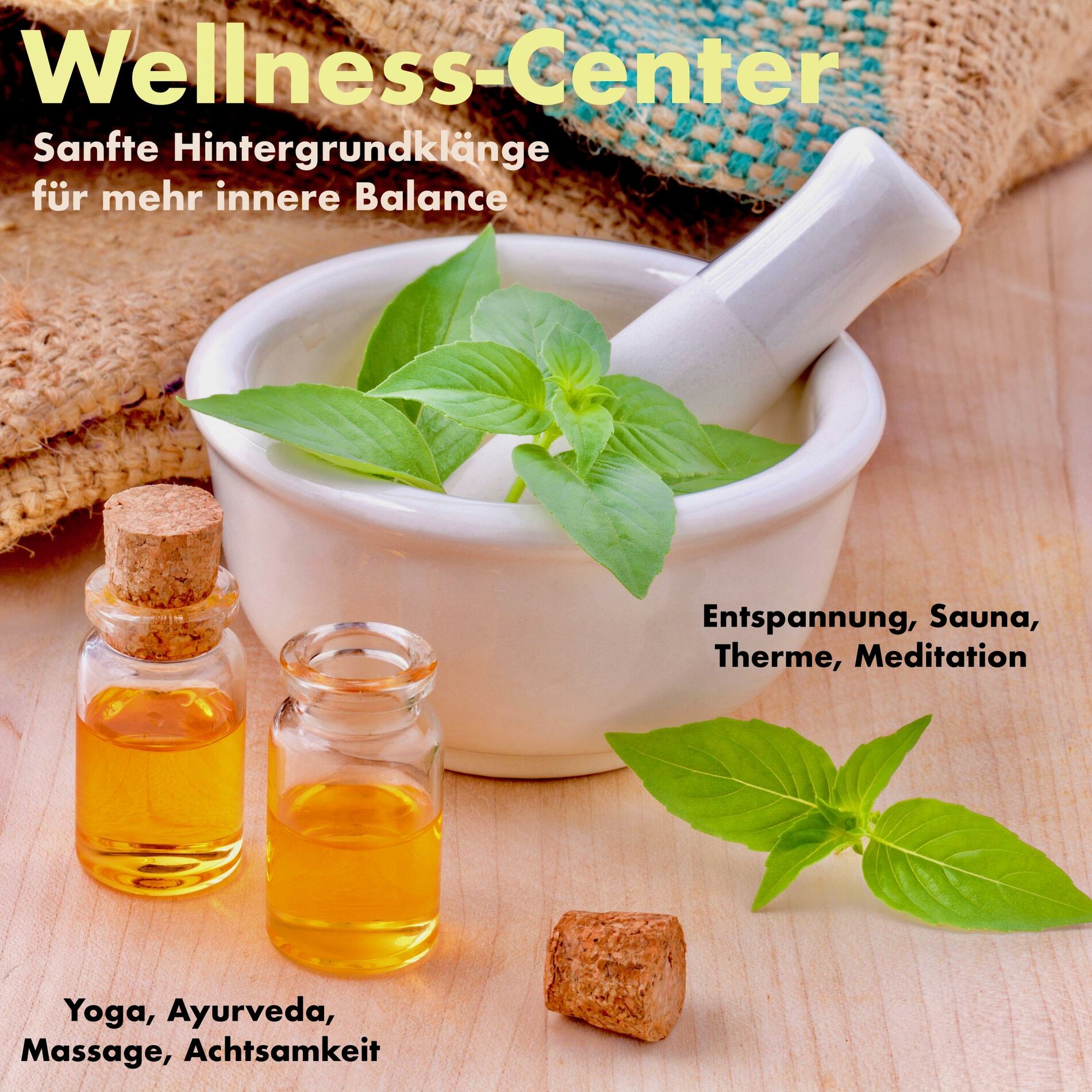 Album cover of Traumhafte Hintergrundklänge und Entspannungsmusiken für alle Wellness-Bereiche (Wellness-Center) (Entspannung, Sauna, Therme, Meditation, Yoga, Ayurveda, Massage, Achtsamkeit)