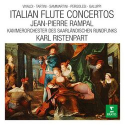Cover of Italian Flute Concertos: Vivaldi, Tartini, Sammartini, Pergolesi & Galuppi