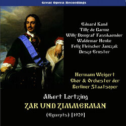 Cover of Lortzing: Zar und Zimmermann (Tsar and Carpenter) (Excerpts) [1929]
