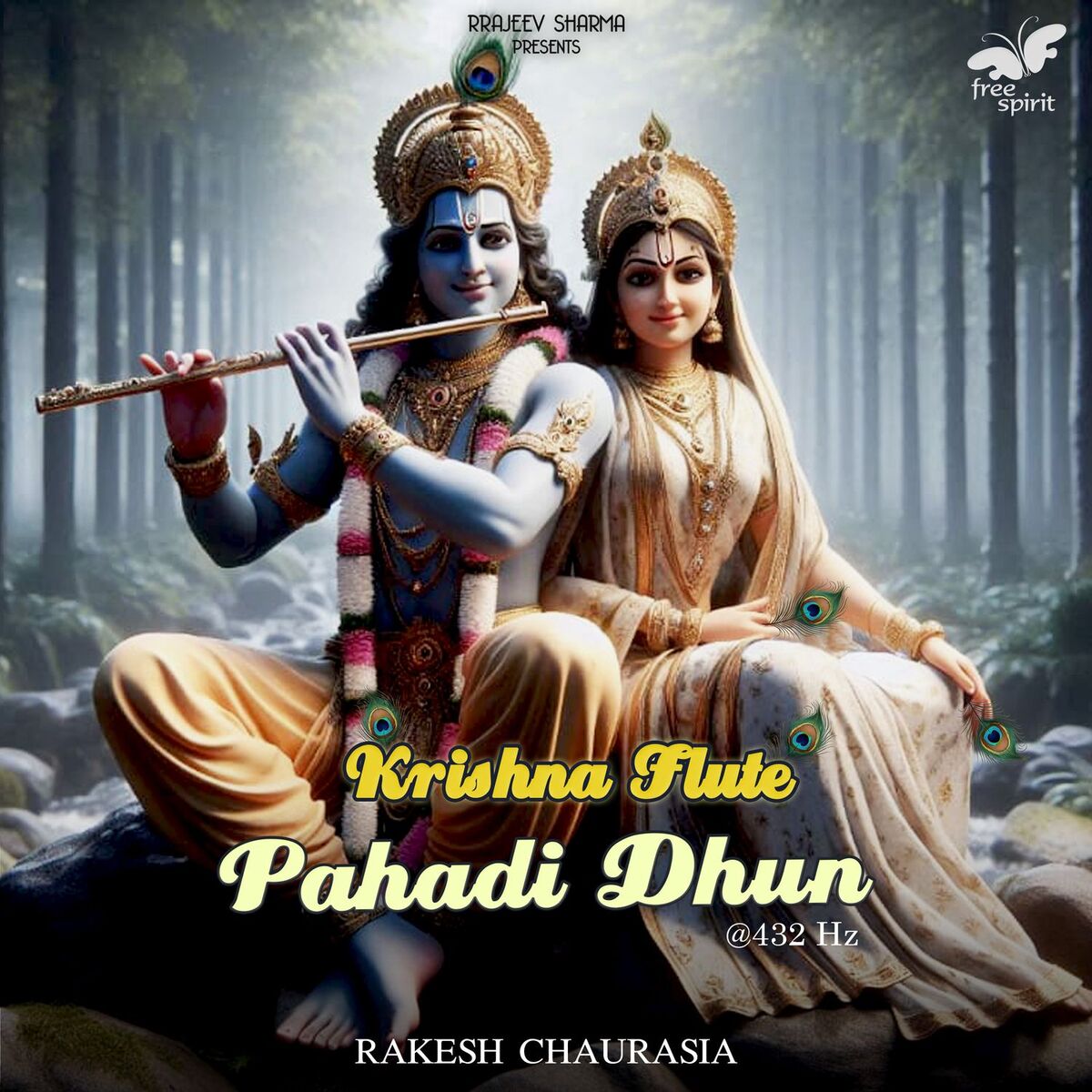 Album cover of Krishna Flute - Pahadi Dhun at 432 Hz