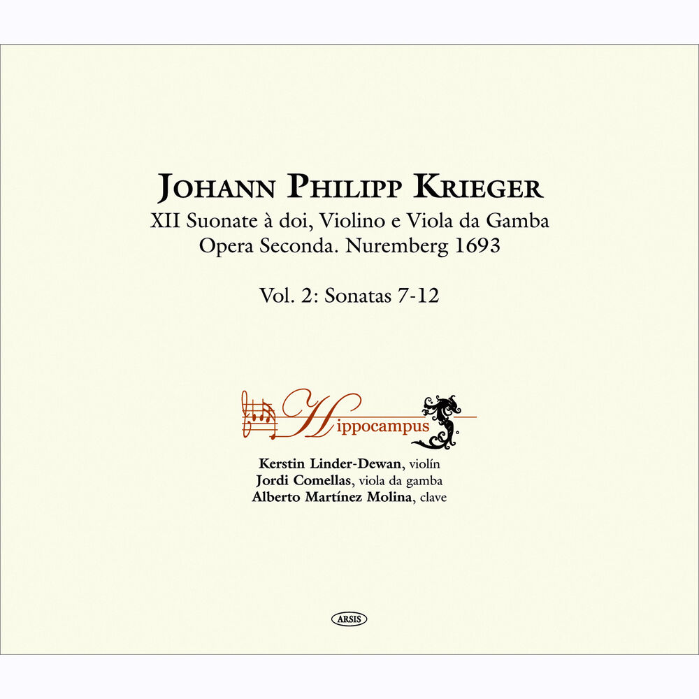 Picture of Johann Philipp Krieger. XII Suonate à doi, Violino e Viola da Gamba. Opera Seconda. Nuremberg 1693 Vol. 2 Sonatas 7-12
