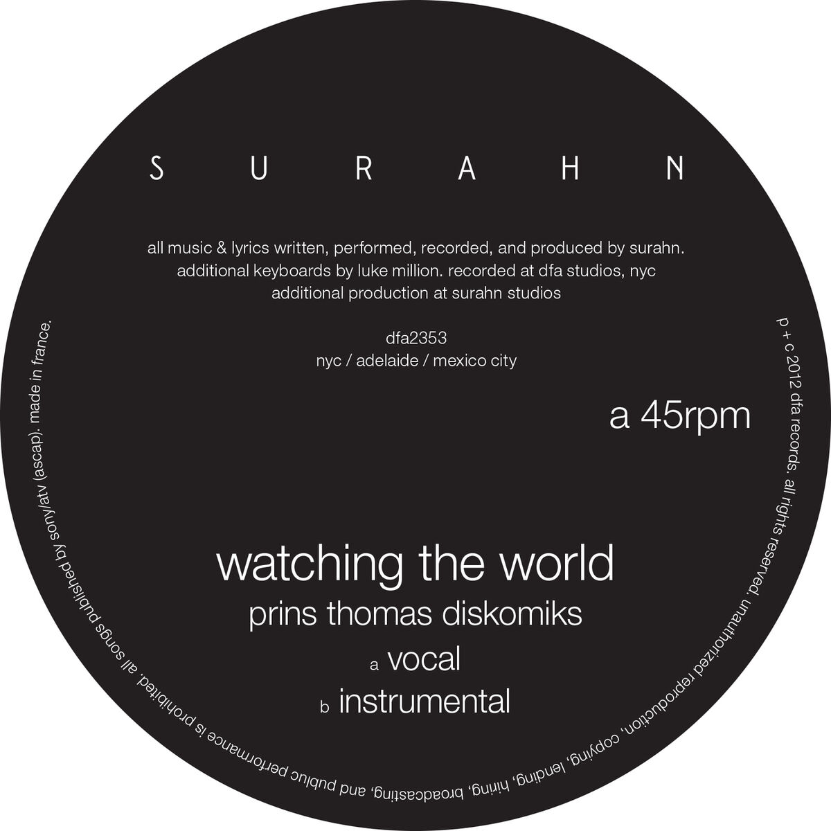 Album cover of Watching the World