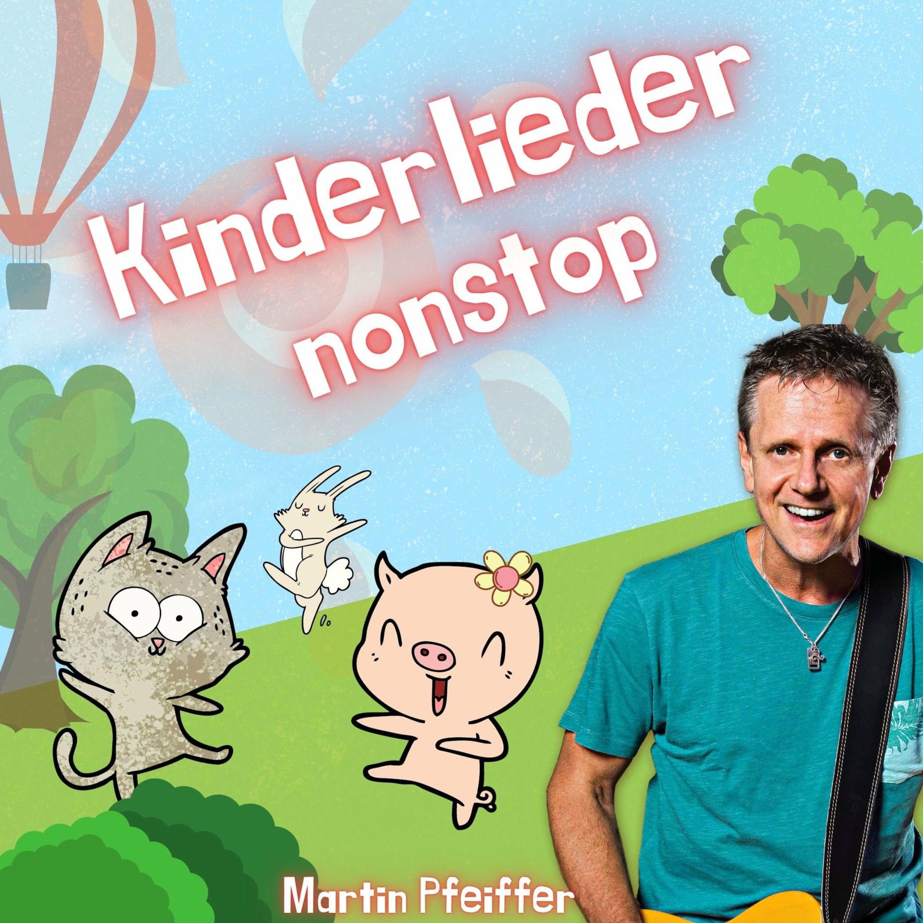Album cover of Kinderlieder nonstop (Kinderlieder zum Mitmachen für die ganze Familie)