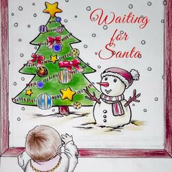 Cover of wating for santa