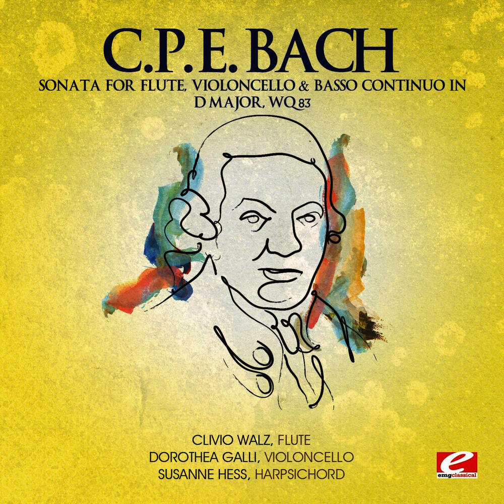 Picture of C.P.E. Bach: Sonata for Flute, Violoncello & Basso Continuo in D Major, Wq. 83 (Digitally Remastered)